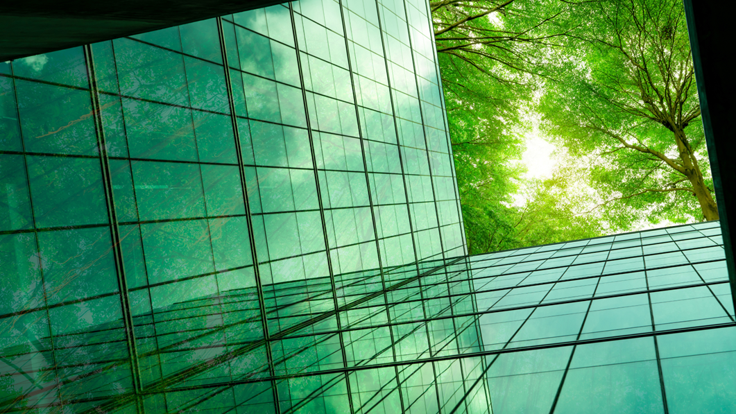 Solar Panels with sky and greenery in background
